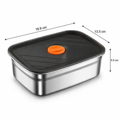 Recipiente Grande Para Alimentos Al Vacío De Acero Inoxidable Antibacteriano De 1000ml