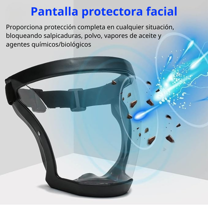Careta con visor para la protección completa del rostro y los ojos