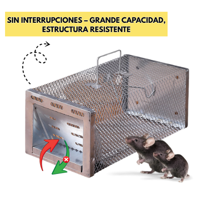 Trampa Humanitaria de Jaula para Capturar Ratas, Ratones y Ardillas Vivos