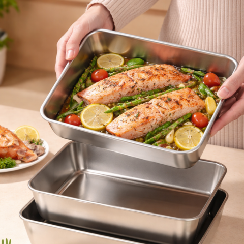 Contenedor premium para alimentos de acero inoxidable 304, mantiene la frescura hasta por 4 semanas.