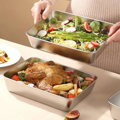 Contenedor de acero inoxidable 304 — refri sin malos olores y comida fresca toda la semana.