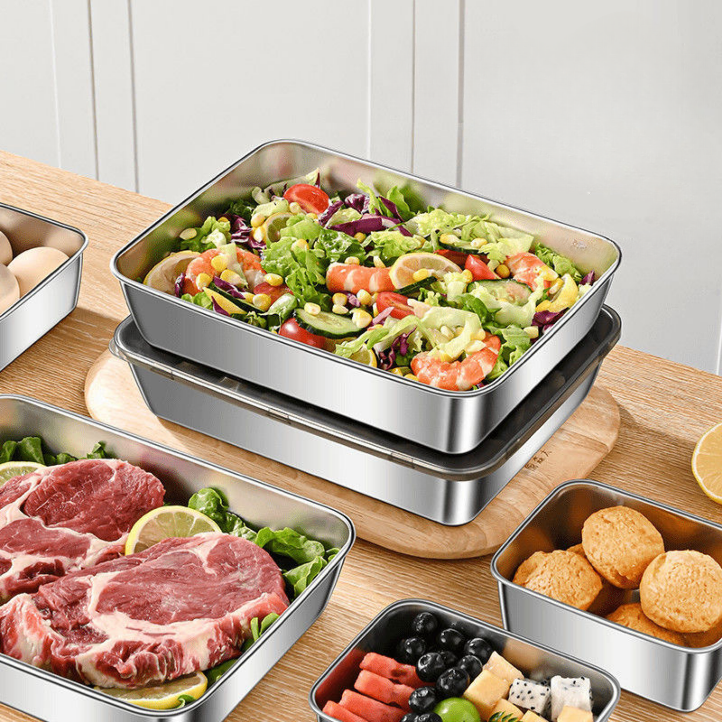 Contenedor para Alimentos de Acero Inoxidable 304 – Frescura Prolongada y Máxima Seguridad