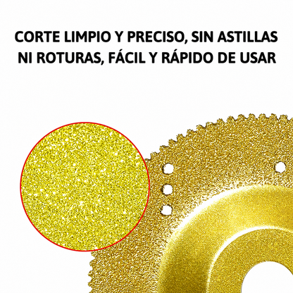 Disco de diamante 5 en 1 – Corta, lija y da forma en segundos