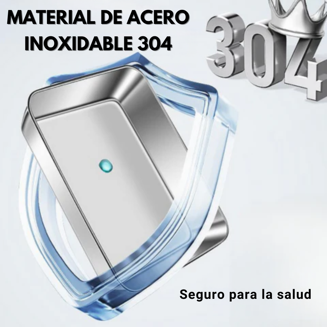 Contenedor de acero inoxidable 304 — refri sin malos olores y comida fresca toda la semana.