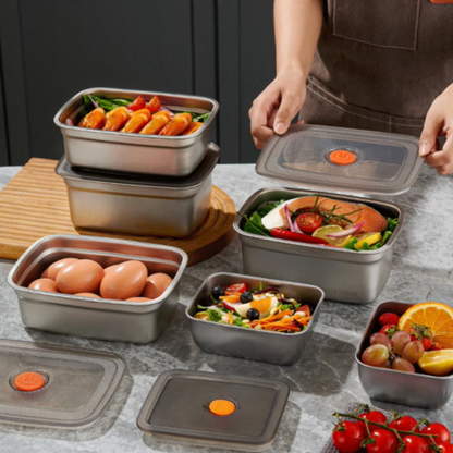 Recipiente para alimentos de acero inoxidable 316 con sistema de vacío – frescura garantizada al 100%