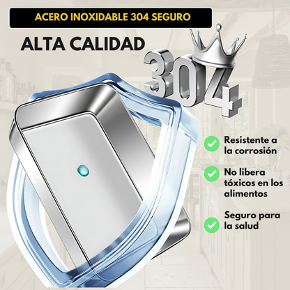 Contenedor para Alimentos de Acero Inoxidable 304 – Frescura Prolongada y Máxima Seguridad