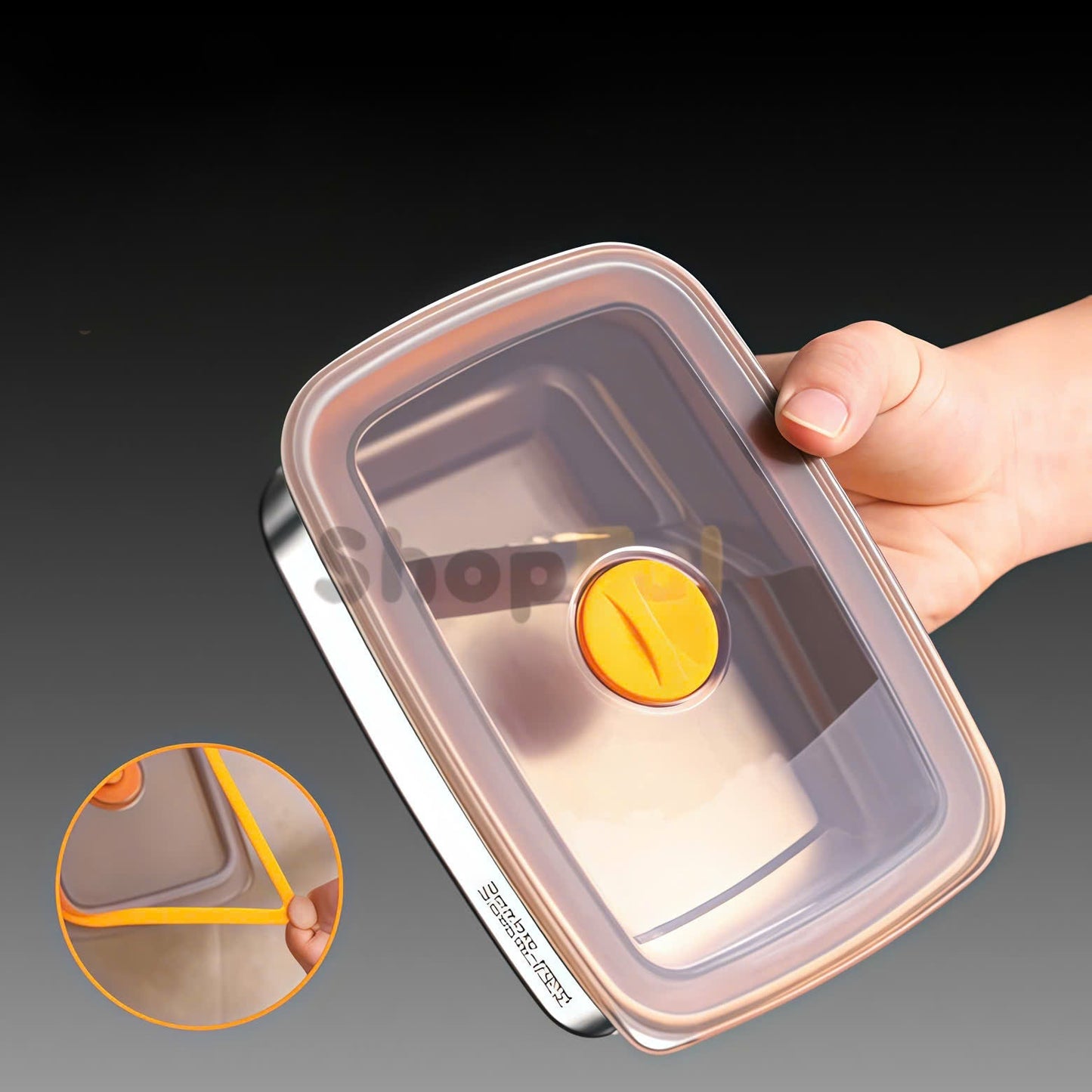 Recipiente de acero inoxidable 316 con capacidad de 1000 ml – Solución segura y práctica para el almacenamiento de alimentos (19 × 14 × 6cm)