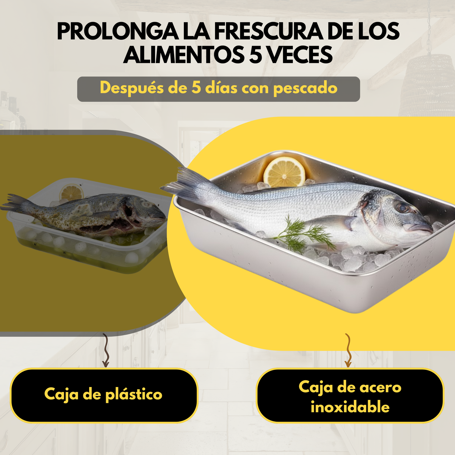 Contenedor para Alimentos de Acero Inoxidable 304 – Frescura Prolongada y Máxima Seguridad