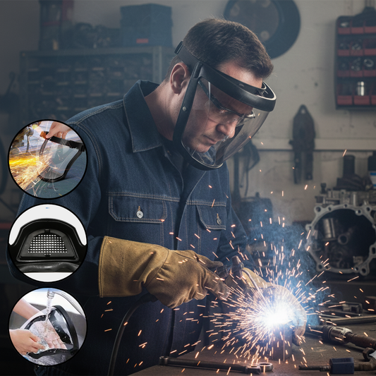 Careta con visor para la protección completa del rostro y los ojos
