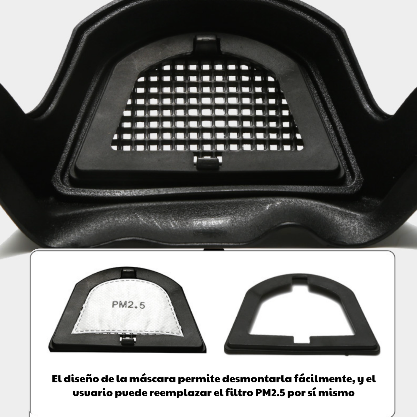 Careta con visor para la protección completa del rostro y los ojos