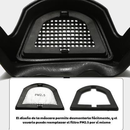 Careta con visor para la protección completa del rostro y los ojos