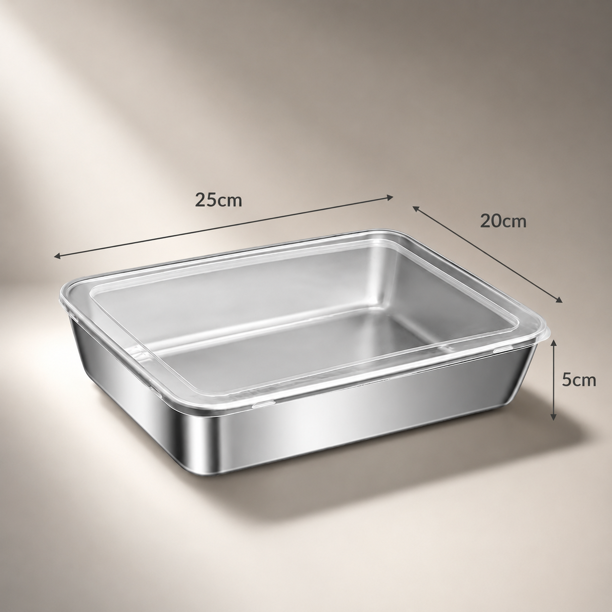 Recipiente hermético de acero inoxidable 304: conserva los alimentos frescos por más tiempo, de forma segura y sin olores.