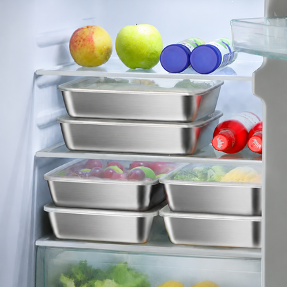 Bandeja de Acero Inoxidable 304 para Alimentos — Conserva y Cocina con Máxima Comodidad