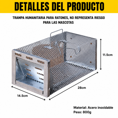 BestSeller™ - Trampa Humanitaria de Captura Viva para Ratas, Ratones y Ardillas