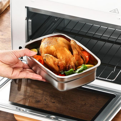 BestSeller™ - Recipiente de Alimentos al Vacío Antibacteriano de Acero Inoxidable 316 (19x14x6 cm)
