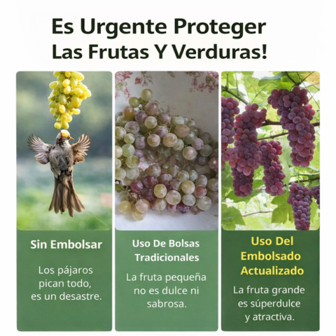 Bolsas de malla transpirables reutilizables para la protección de frutas y verduras – Protege contra insectos, moscas de la fruta y pájaros