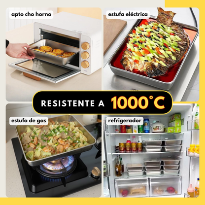 Contenedor para Alimentos de Acero Inoxidable 304 – Frescura Prolongada y Máxima Seguridad