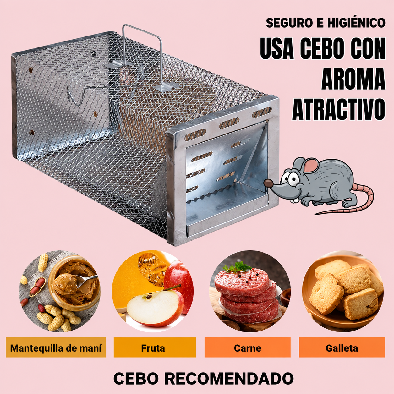 BestSeller™ - Trampa Humanitaria de Captura Viva para Ratas, Ratones y Ardillas
