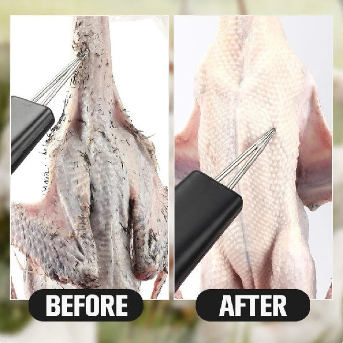 Desplumador de Aves Portátil y Manual – Práctico y Rápido