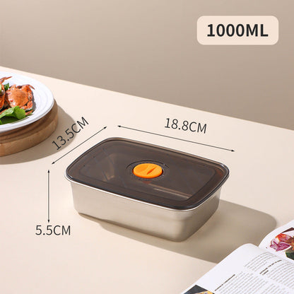 Recipiente Hermético de Acero Inoxidable 316 Premium – Sellado al Vacío, Antibacteriano y Seguro