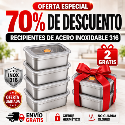 Recipiente Premium al Vacío de Acero Inoxidable 316 – 1000 ml