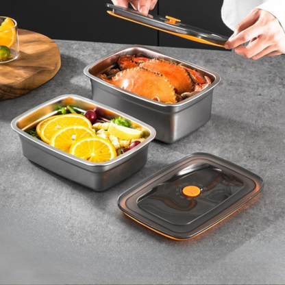 Recipiente para alimentos de acero inoxidable 316 con sistema de vacío – frescura garantizada al 100%
