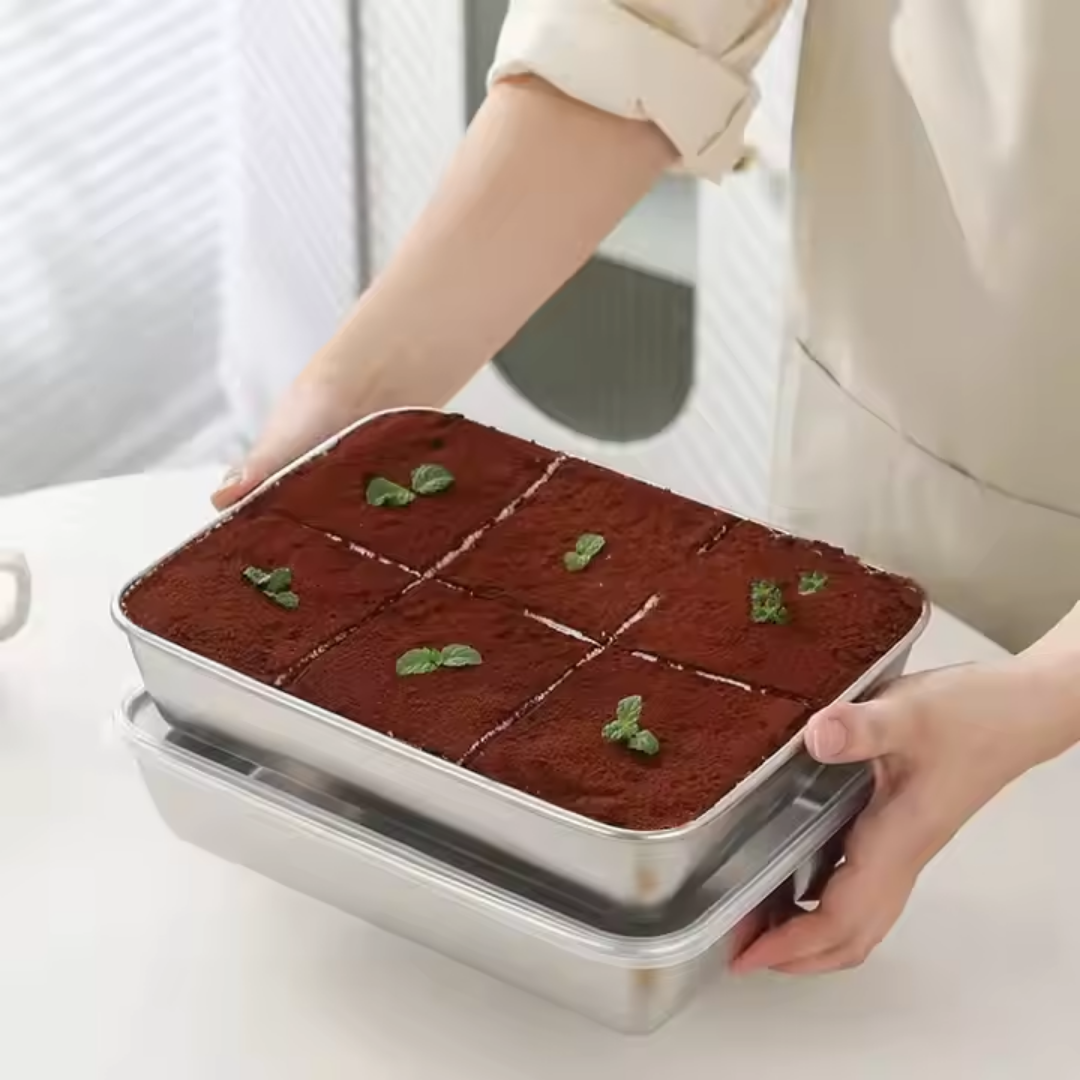 Contenedor de Alimentos de Acero Inoxidable 304 con Tapa Hermética – Frescura Más Duradera, Sin Olores ni Desperdicios