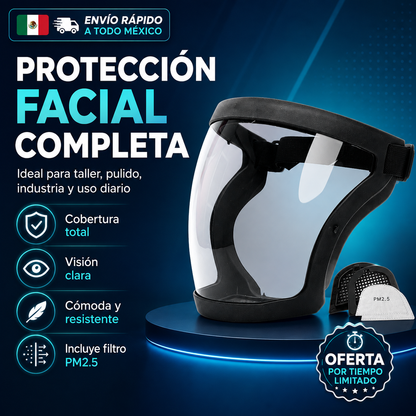 La Visera Protege El Rostro Del Polvo Fino Y De La Niebla